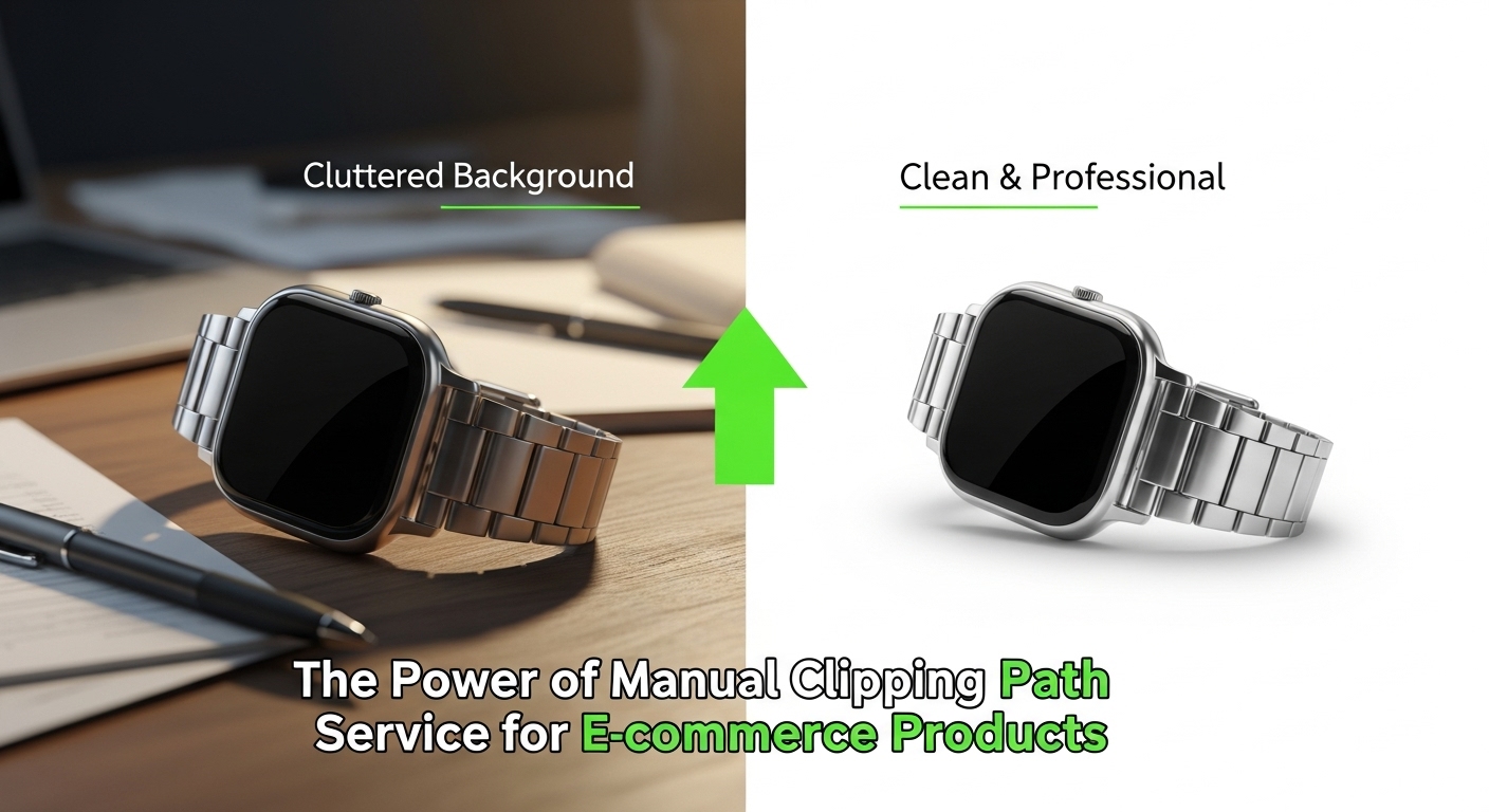 Hand-drawn clipping path on complex product with perfect edge detail