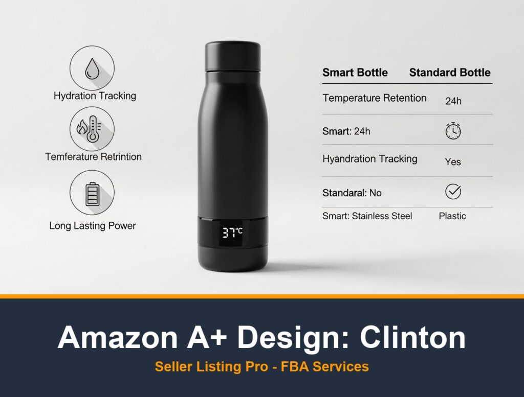 Amazon A+ Content Design in Clinton