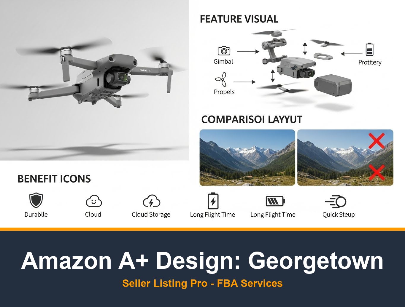 Amazon A+ Content Design in Georgetown