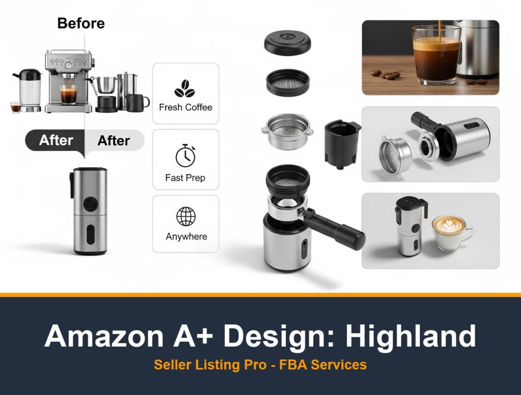 Amazon A+ Content Design in Highland