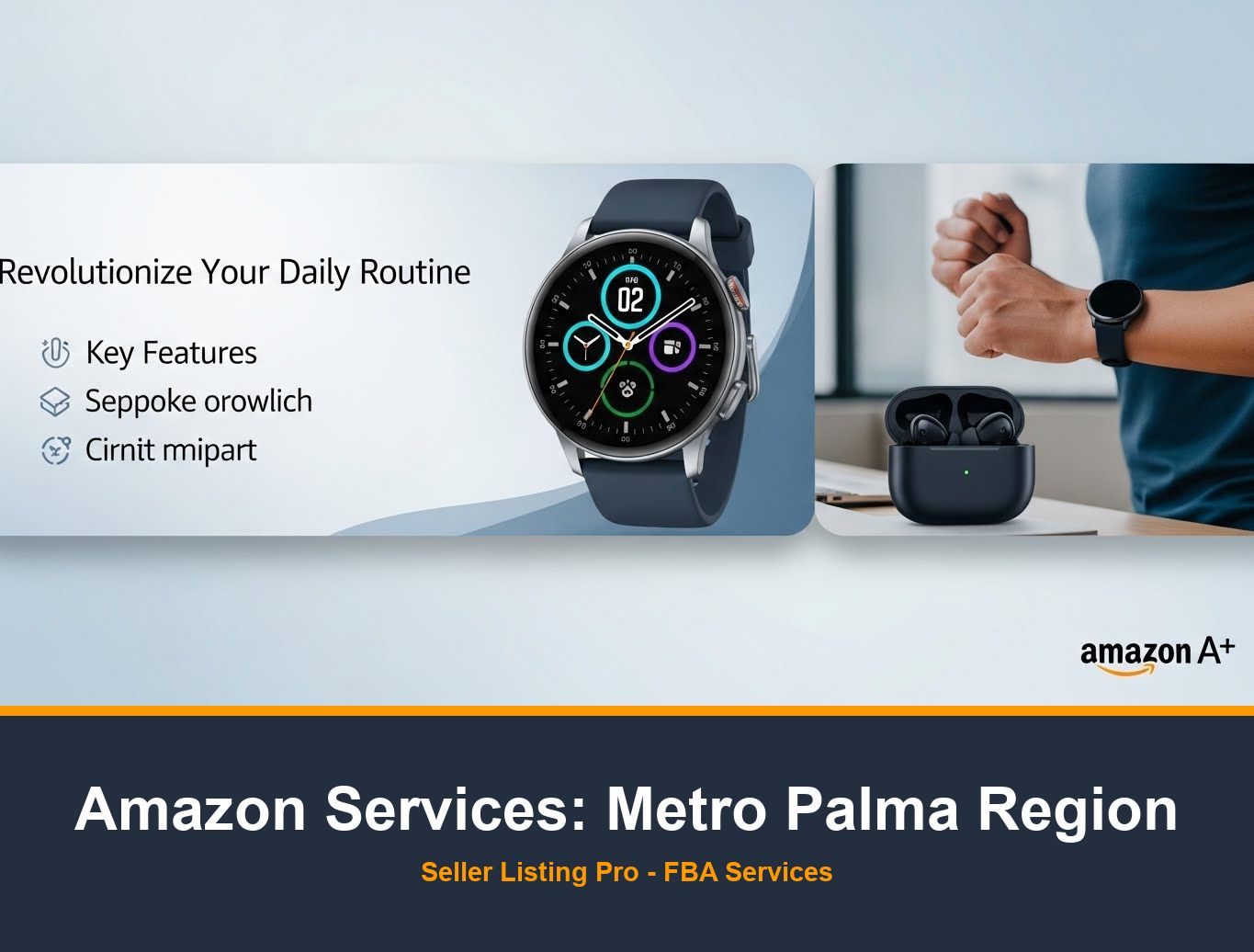 Amazon A+ Content Design in Metro Palma Region