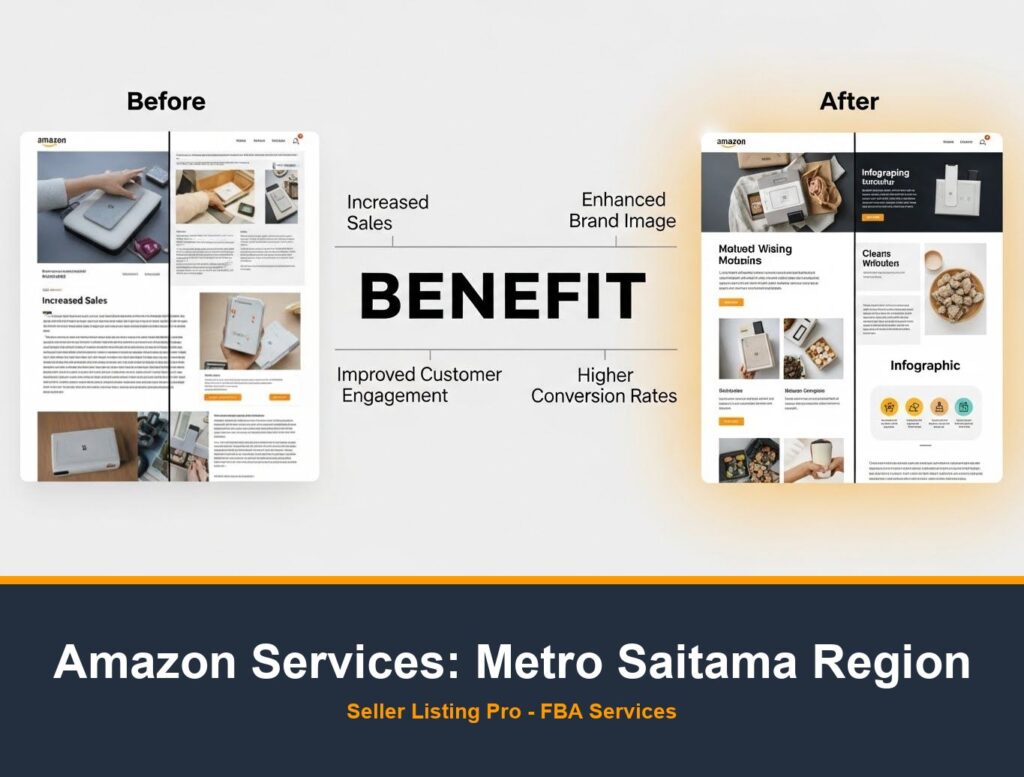 Amazon A+ Content Design in Metro Saitama Region