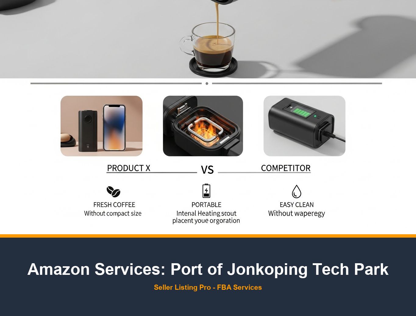 Amazon A+ Content Design in Port of Jonkoping Tech Park