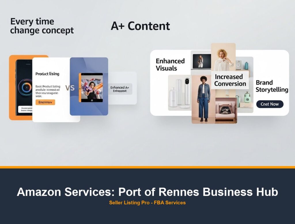 Amazon A+ Content Design in Port of Rennes Business Hub