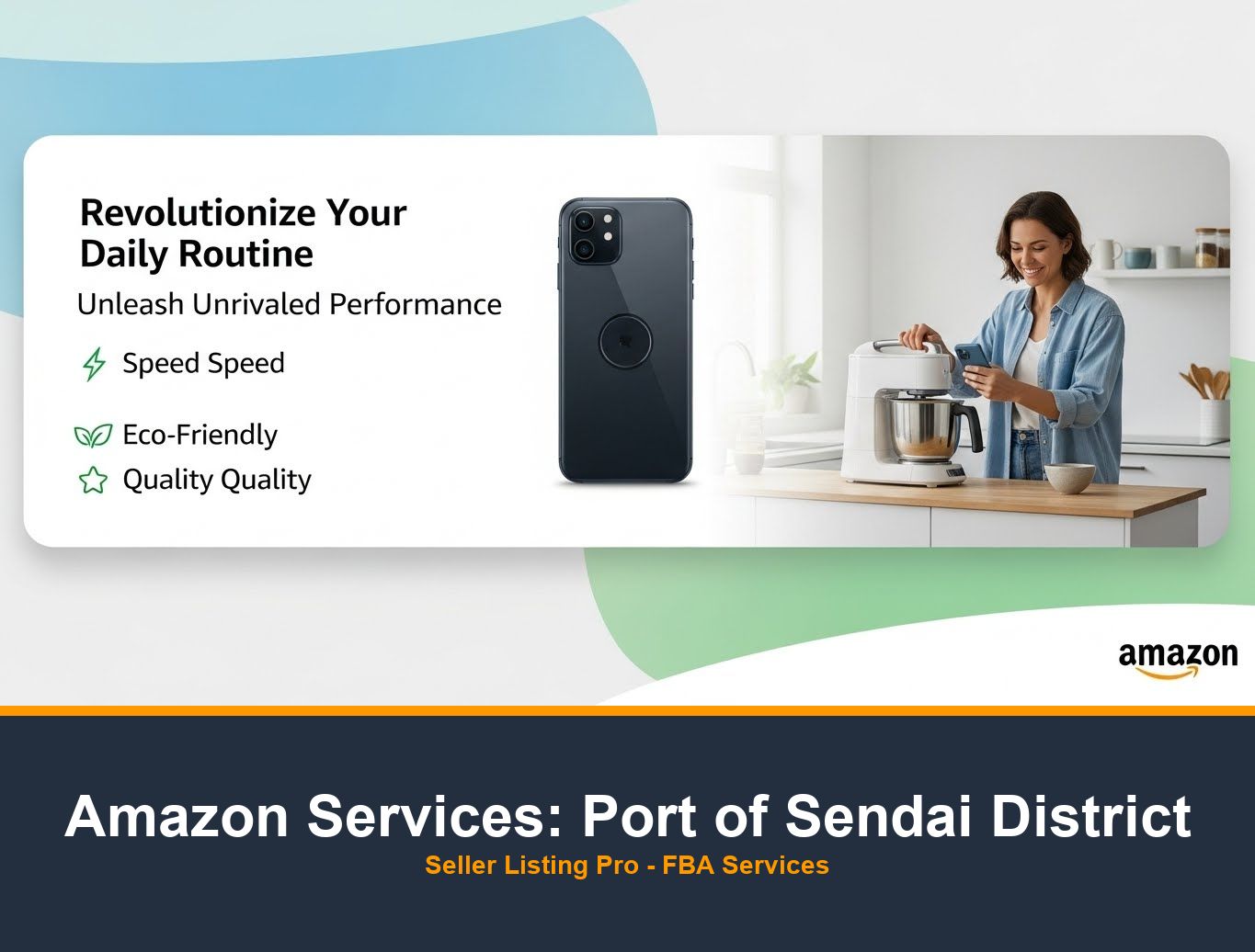 Amazon A+ Content Design in Port of Sendai District