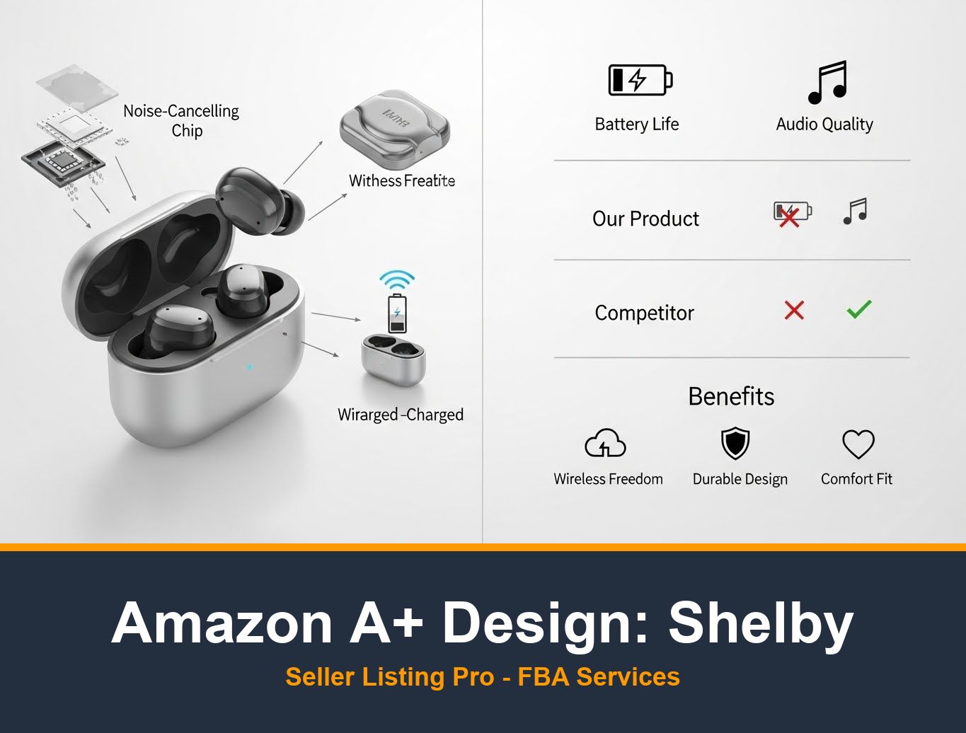 Amazon A+ Content Design in Shelby