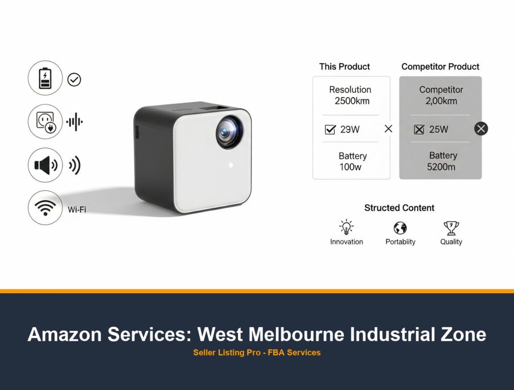 Amazon A+ Content Design in West Melbourne Industrial Zone
