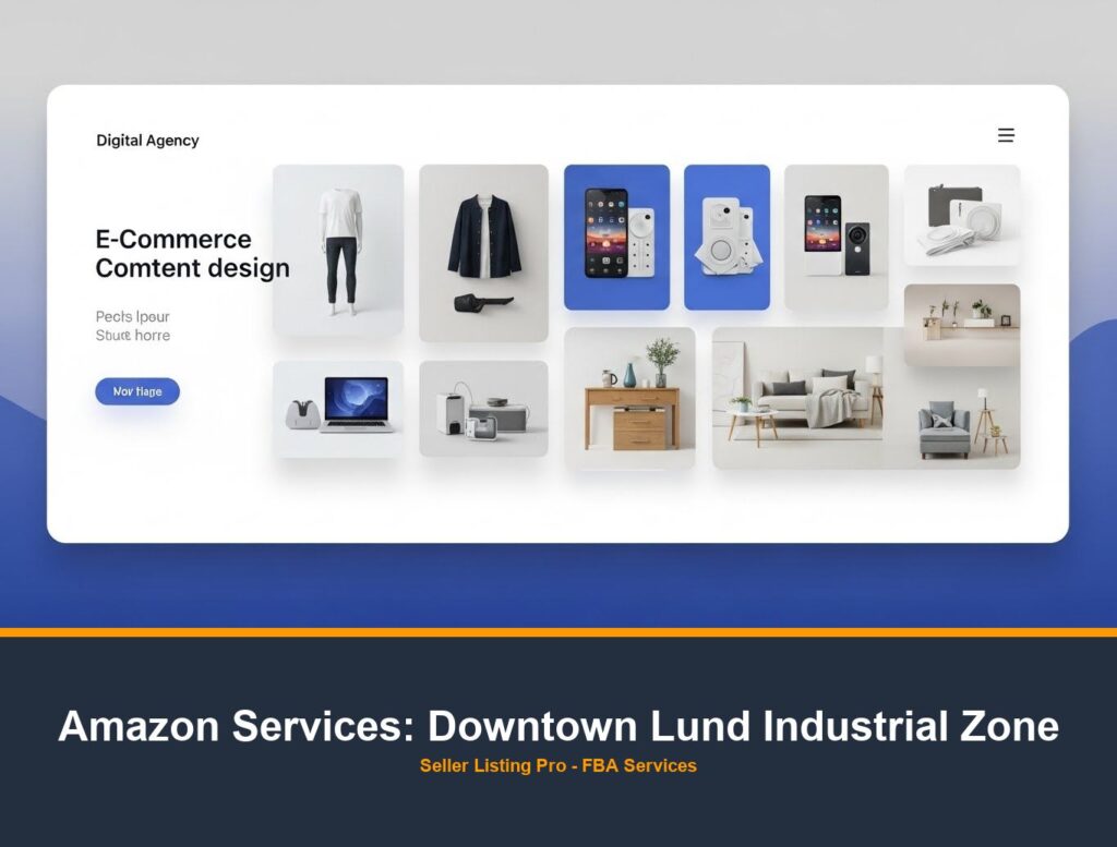Amazon Infographic Design in Downtown Lund Industrial Zone