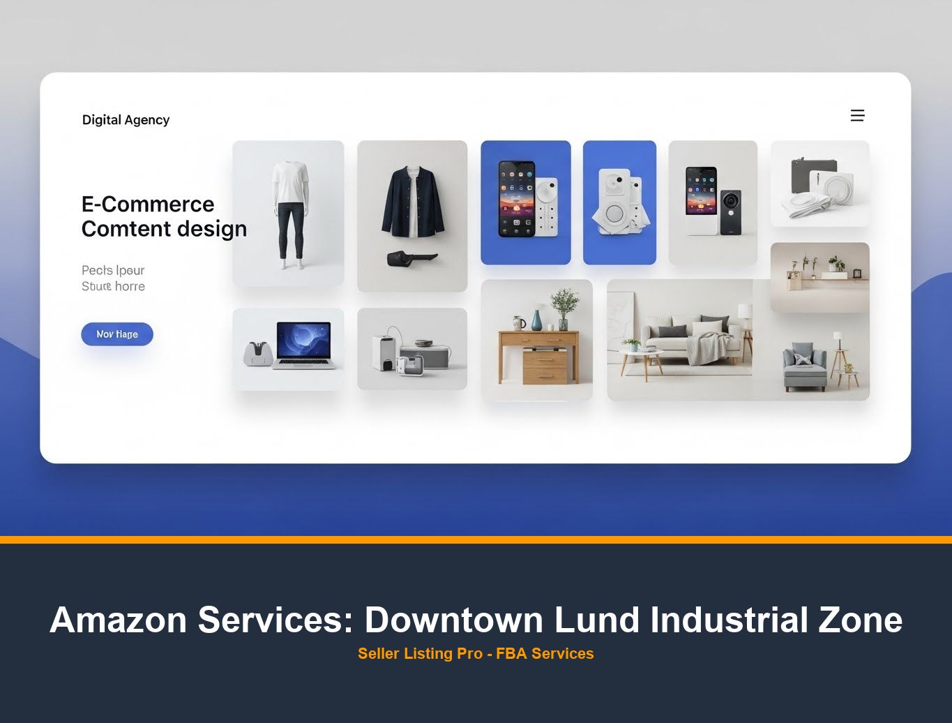 Amazon Infographic Design in Downtown Lund Industrial Zone