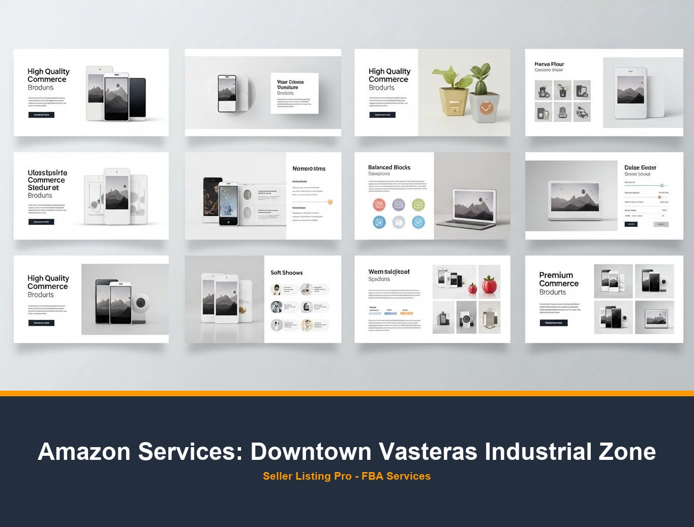 Amazon Infographic Design in Downtown Vasteras Industrial Zone