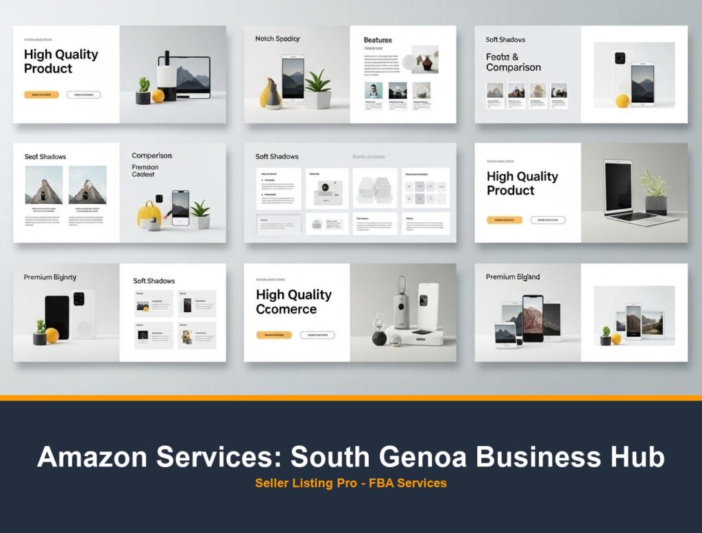 Amazon Infographic Design in South Genoa Business Hub