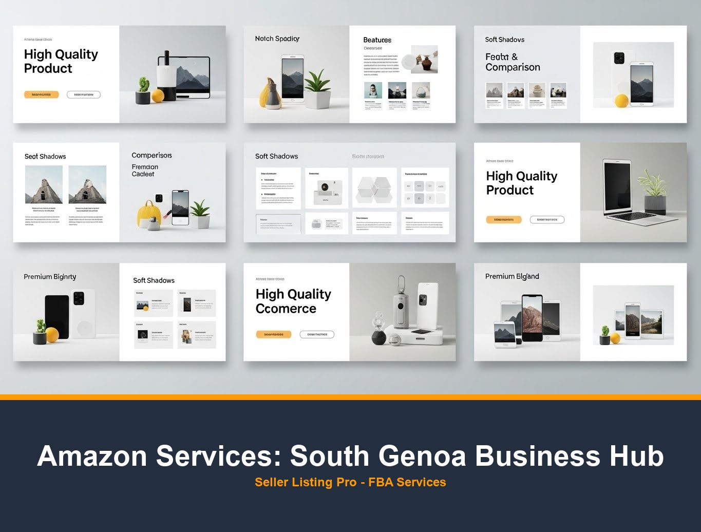 Amazon Infographic Design in South Genoa Business Hub